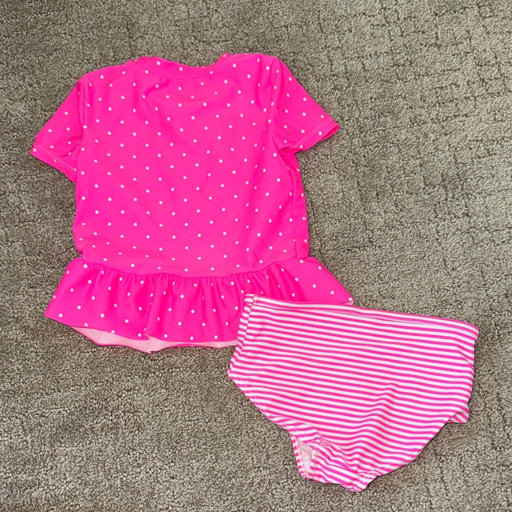 Carter's Pink Flamingo Rashguard Set - Picture 2 of 4